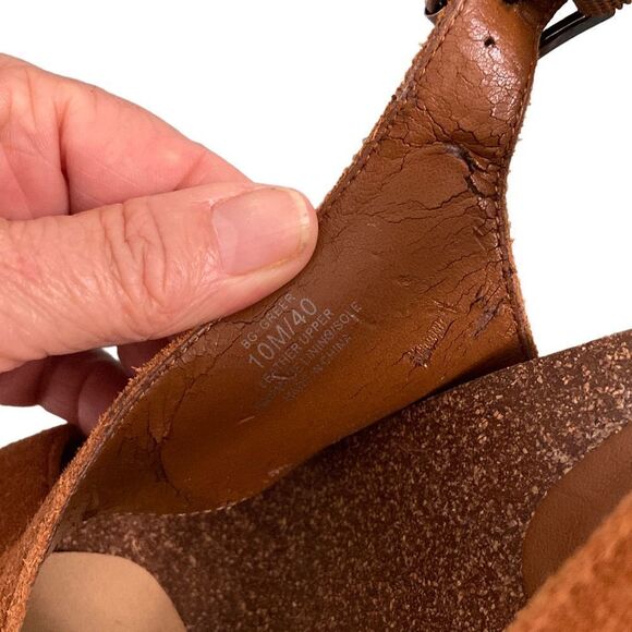 Womens BCBGeneration Brown Suede Open Toe High Heel Shoes - Picture 9 of 9